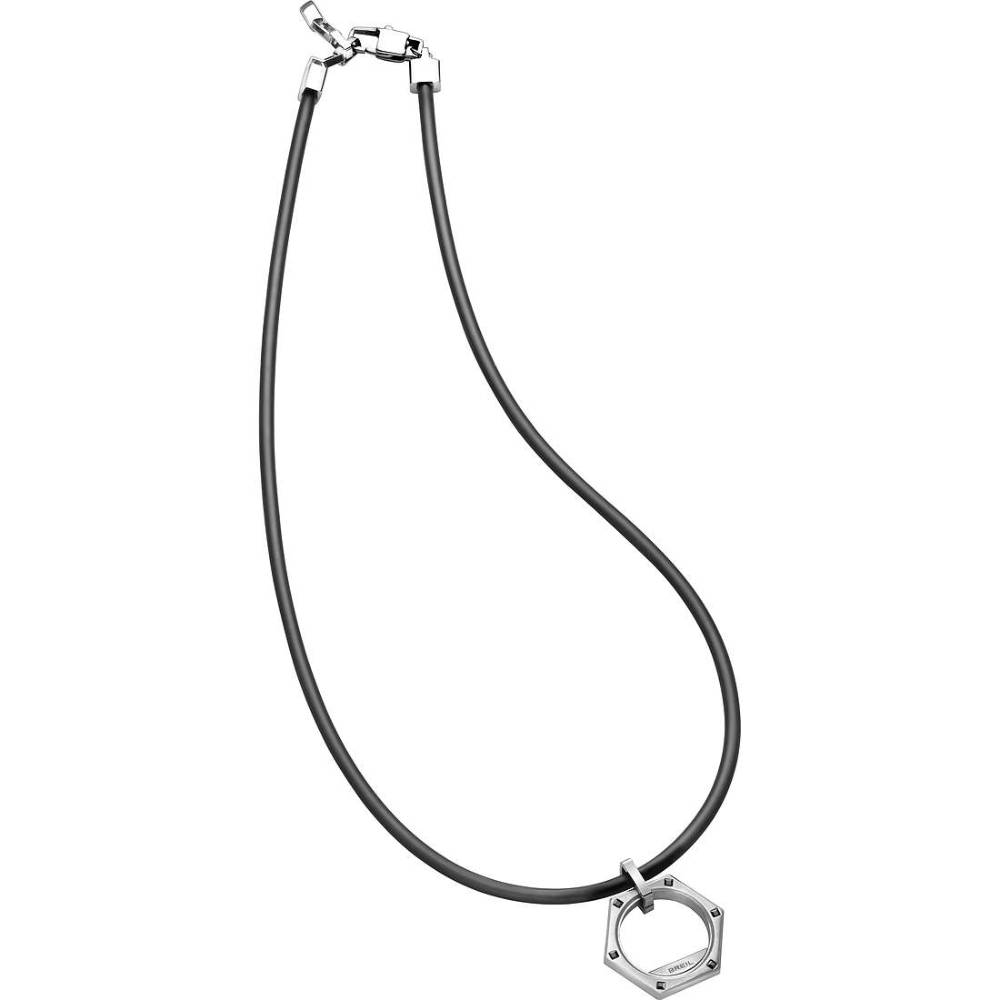 BREIL - oceľový pánsky náhrdelník; retiazka 49cmx3mm;prívesok 2,7x2,7cm