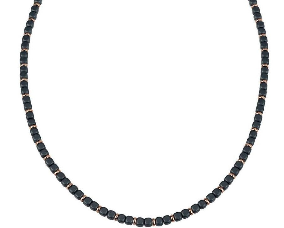 BREIL- oceľový pánsky náhrdelník; 52cm x 4mm (DxŠ)