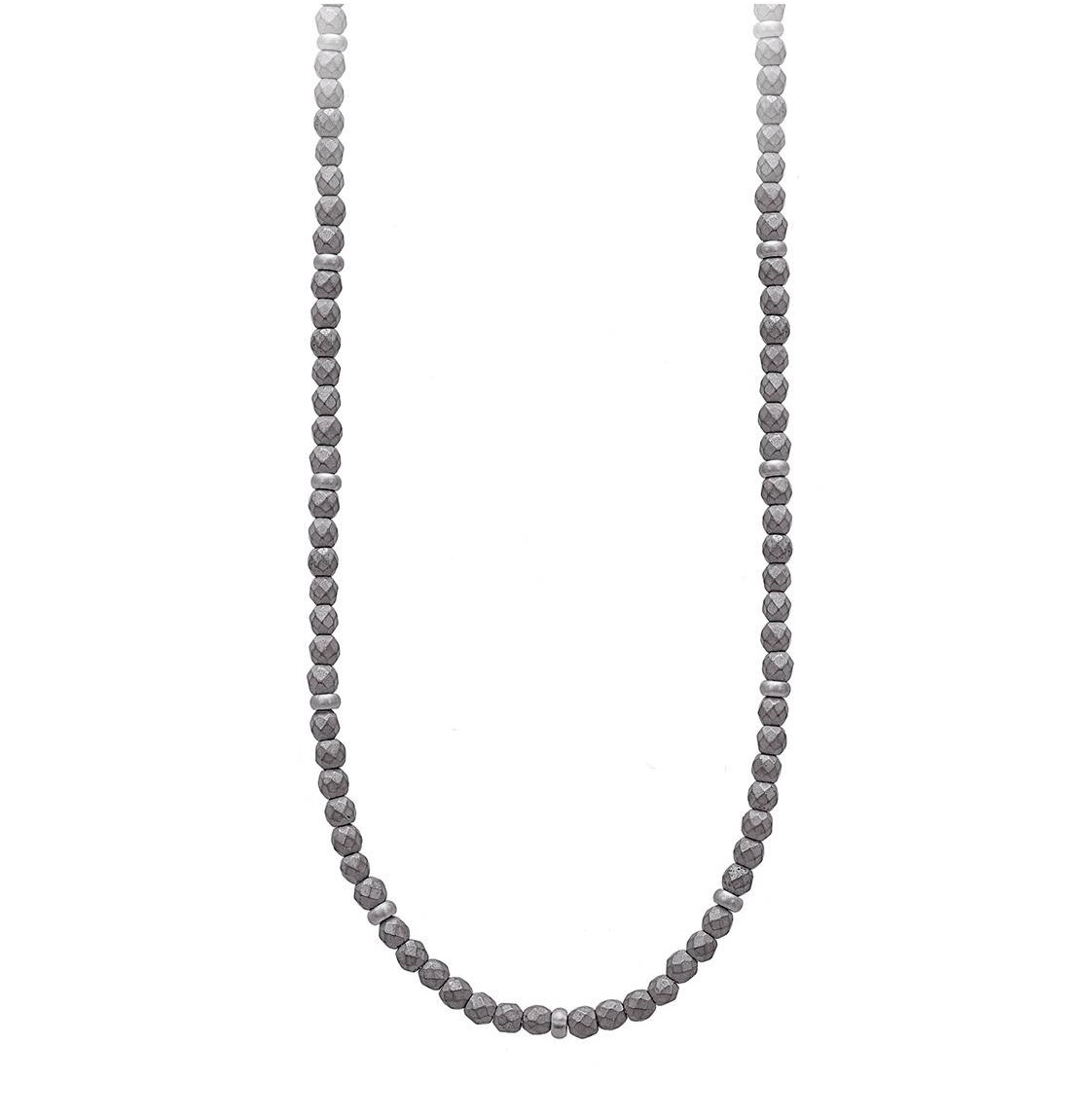 2JEWELS Mod. HEMATITE náhrdelník z ch. ocele; 54cm x 4mm (DxŠ)